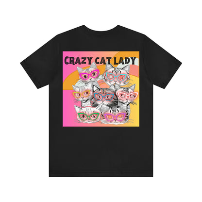 Crazy Cat Lady Back Print Tee