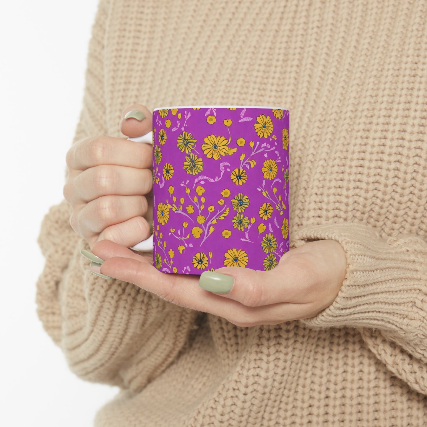 Floral Fuchsia Mug