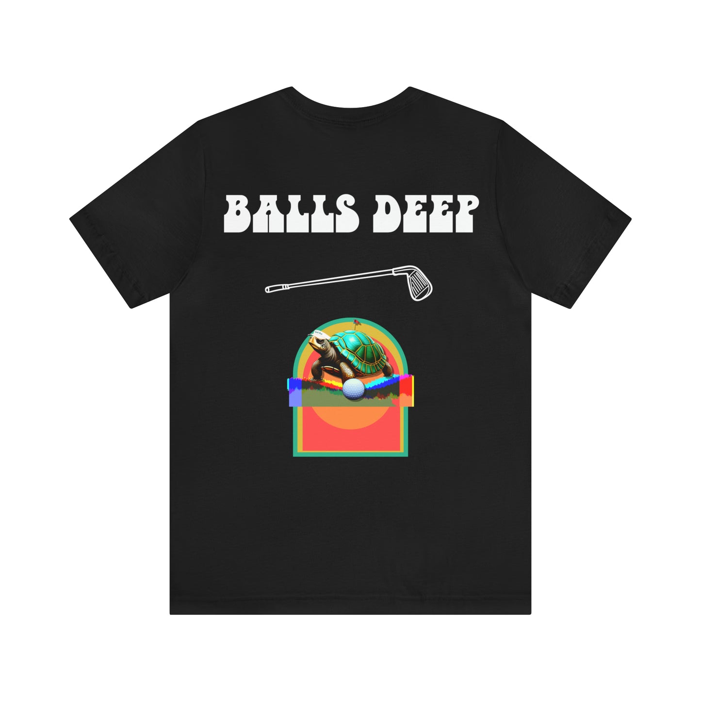 Balls Deep Golf Back Print Tee