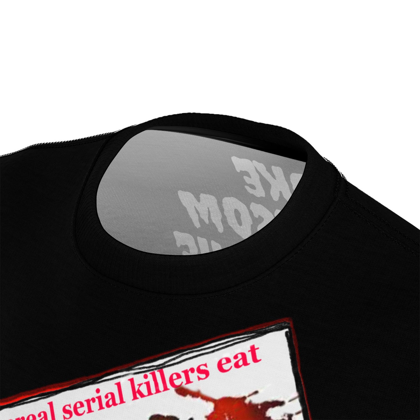 Serial Killer Flakes Full Print Black Tee