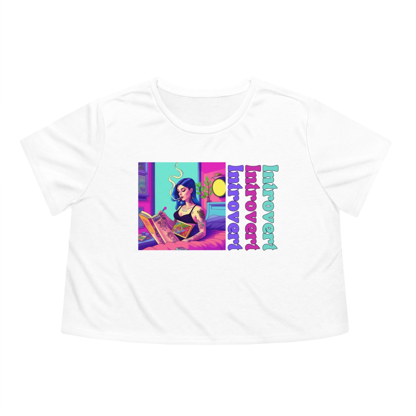 Introverted Girlie Crop tee