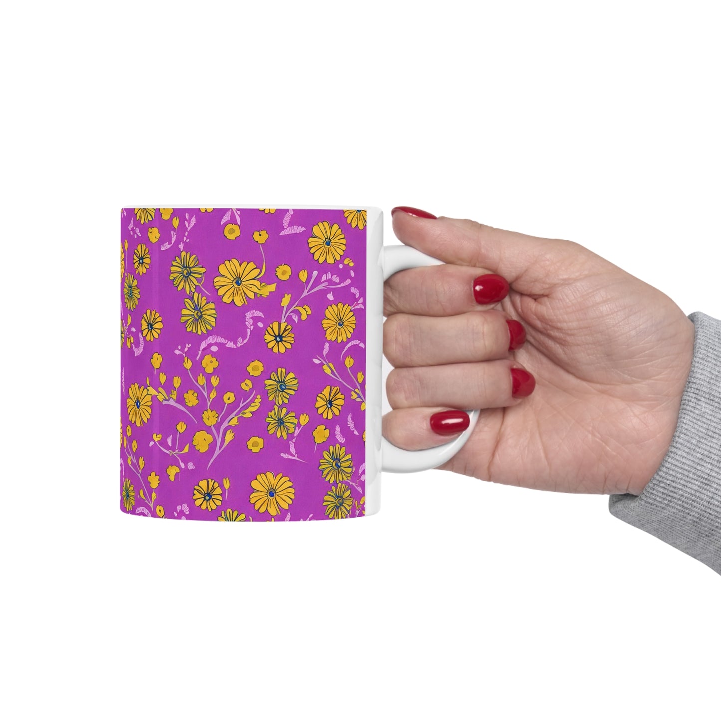 Floral Fuchsia Mug