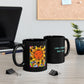 Electric Sun Black Mug