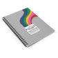 Typewriter Rainbow Notebook