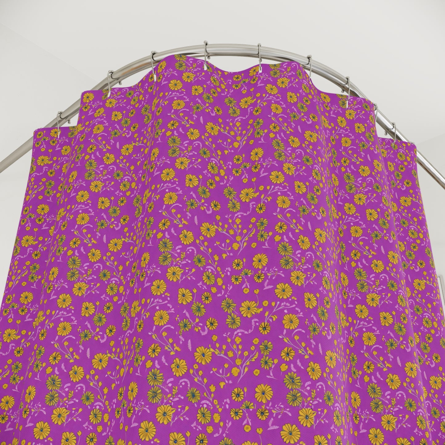 Floral Fuchsia Shower Curtain