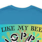 I Like My Beer Hoppy Back Print Tee