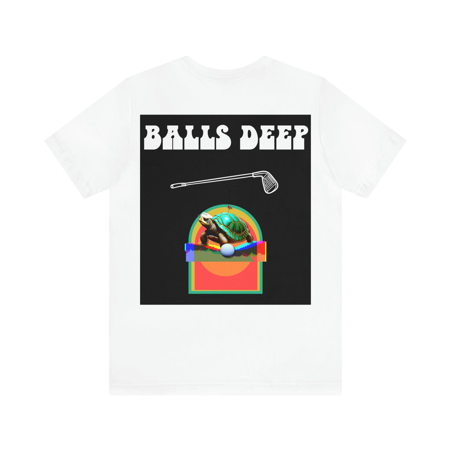 Balls Deep Golf Back Print Tee