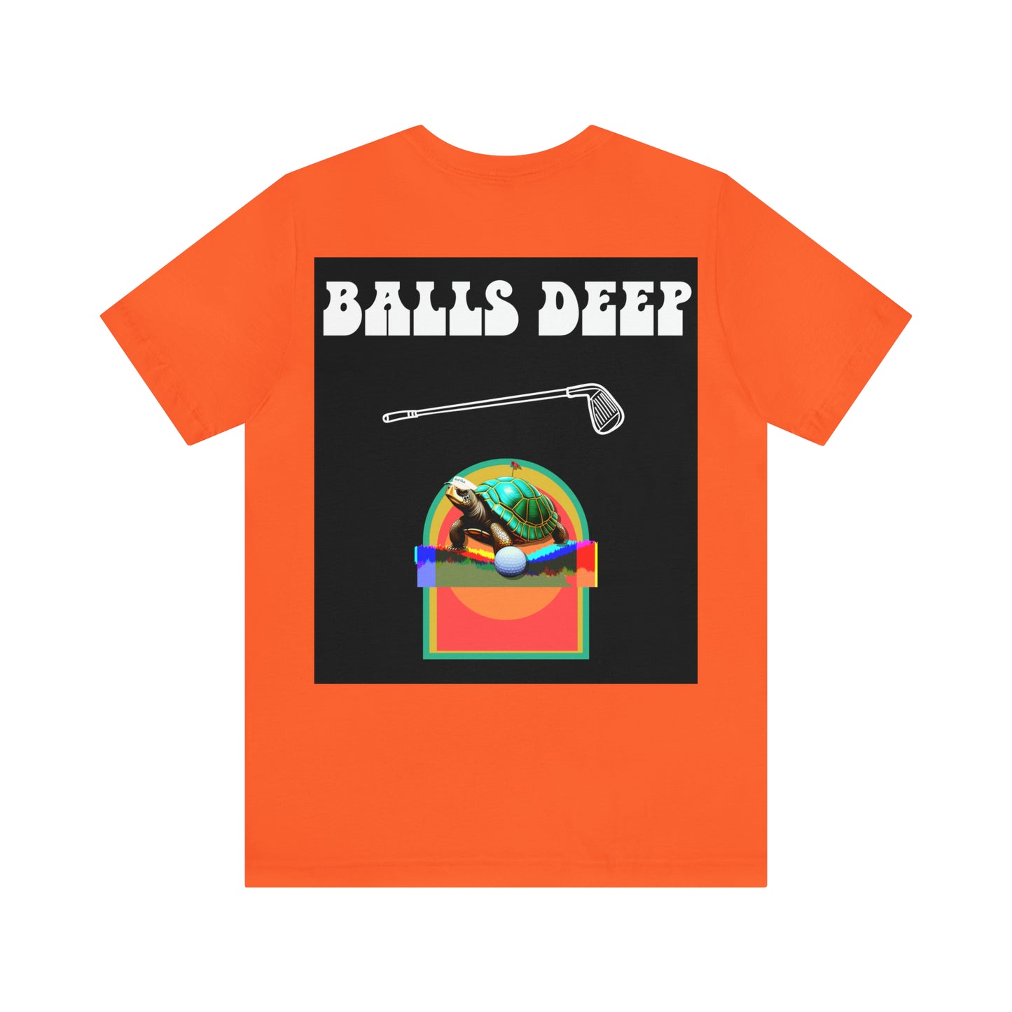 Balls Deep Golf Back Print Tee