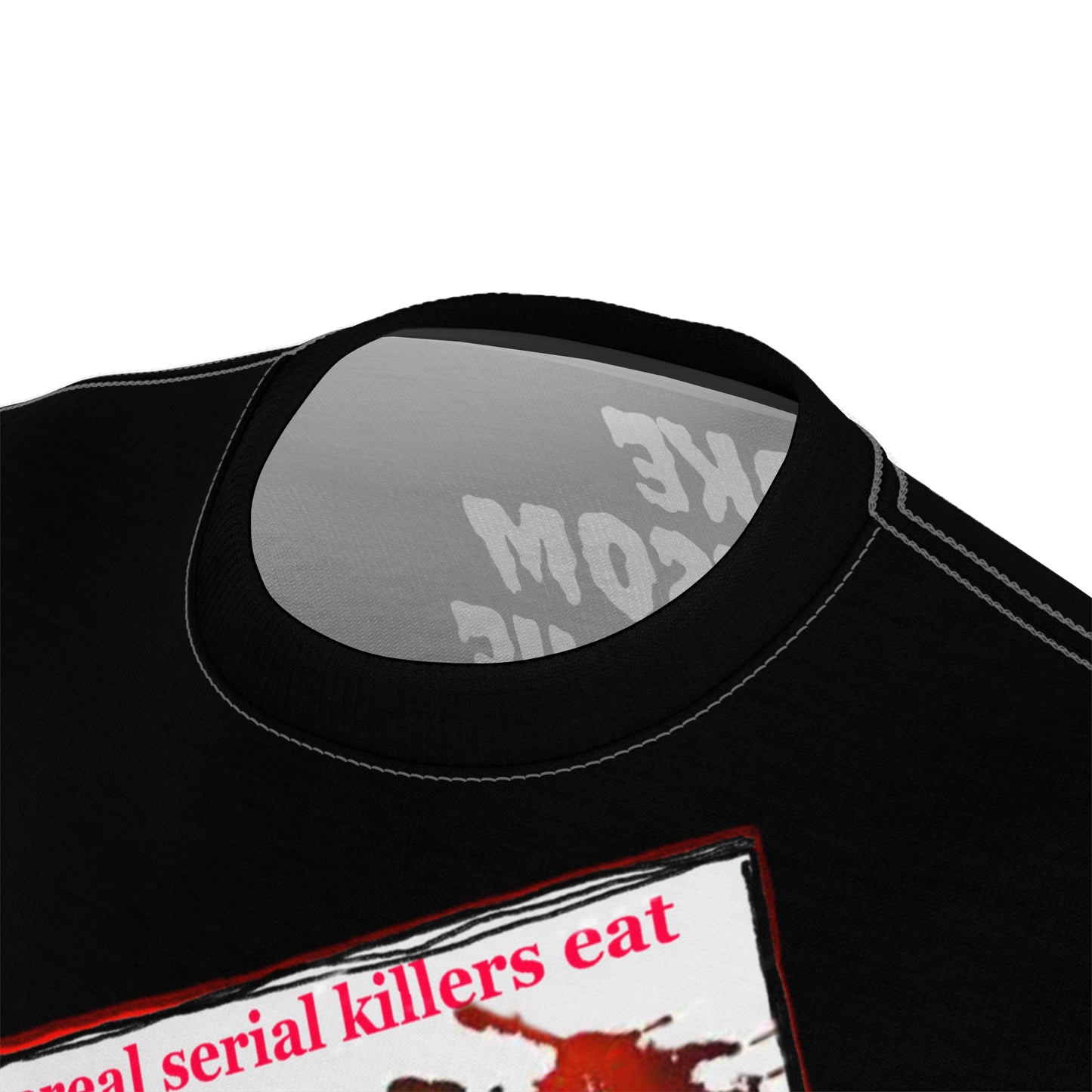 Serial Killer Flakes Full Print Black Tee