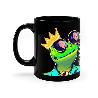 Frog Pimp 11oz Black Mug