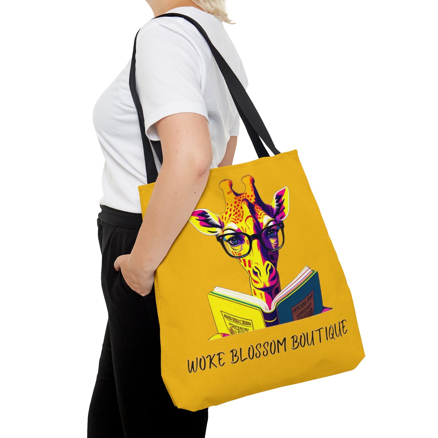 Studious Giraffe Tote Bag