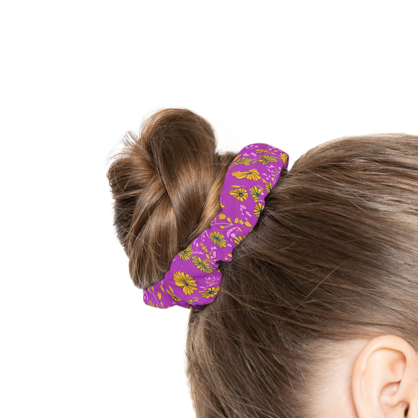 Floral Fuchsia Scrunchie