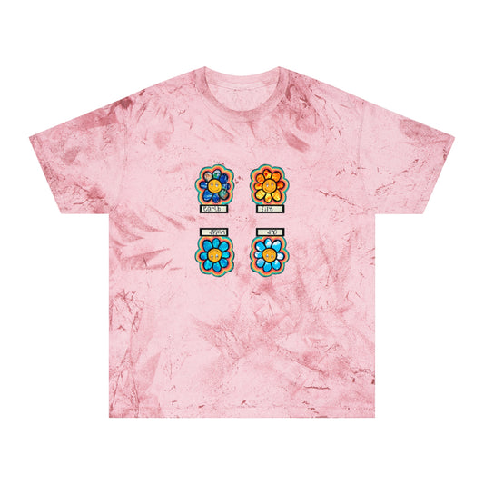 Elemental Flowers Tie-dyed Tee