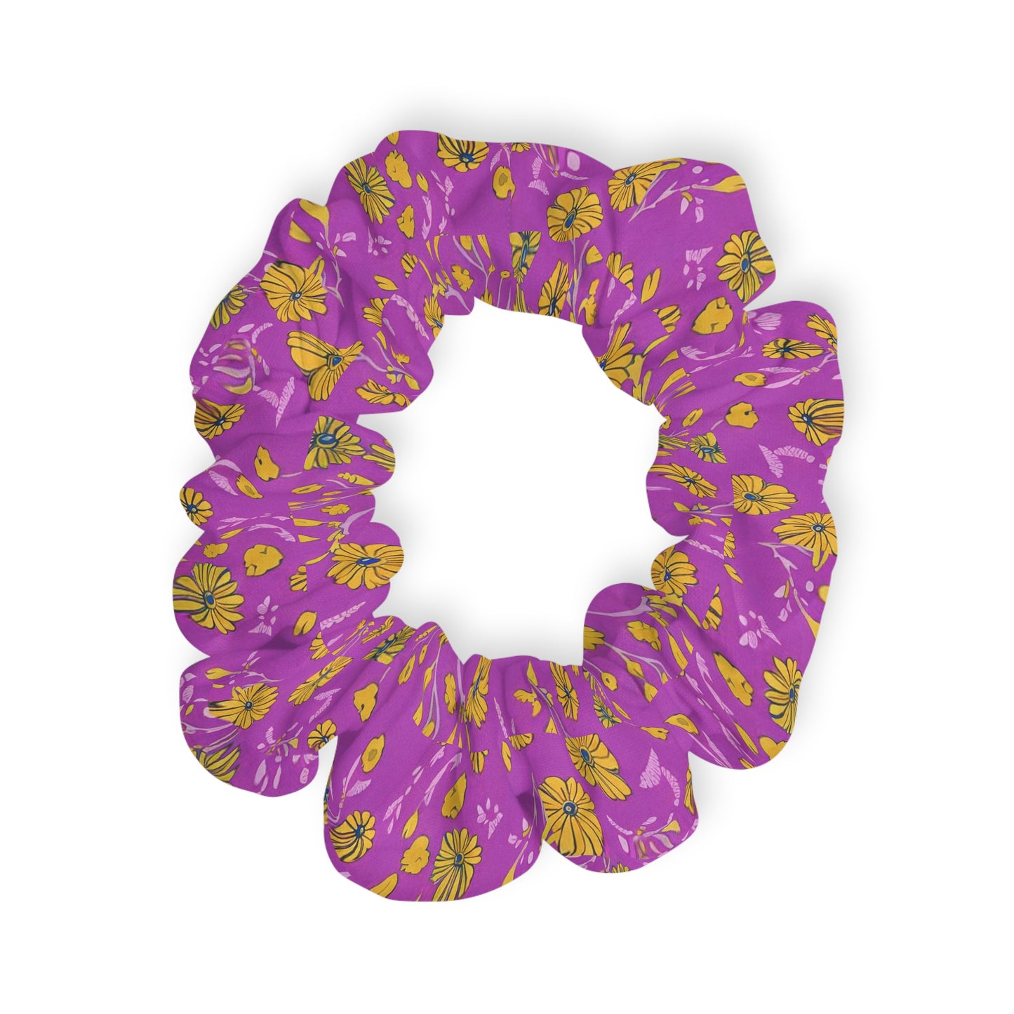 Floral Fuchsia Scrunchie