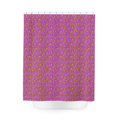 Floral Fuchsia Shower Curtain