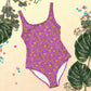 Floral Fuchsia Swimsuit